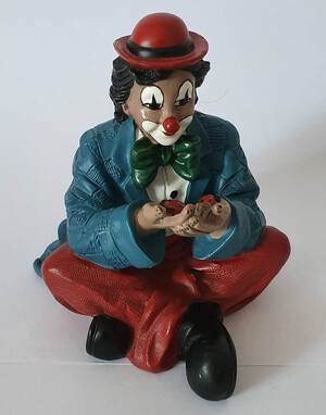 35701   Clown mit Marienkäfer, blau   1997