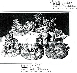 35349   Set fünf Teddyfiguren   1992