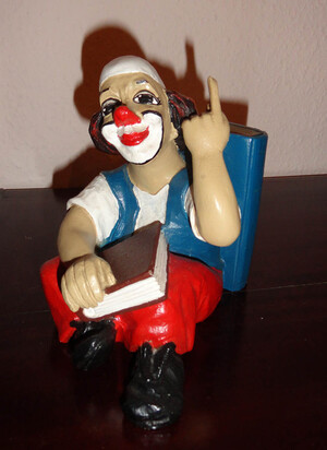 14113   Buchstütze   Clown   Denker   1988