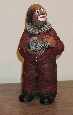 35336-1   Clown mit Taube, rot   1989