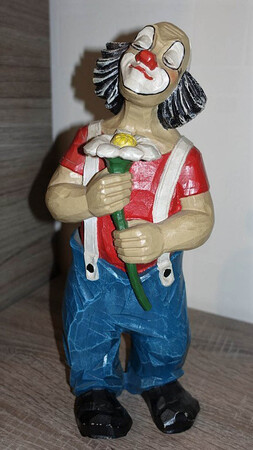 35227-1   Clown mit Gänseblümchen   1989