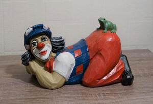 35003-1   Clown mit Frosch auf Po   1986