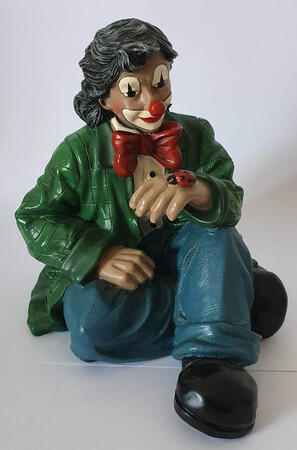 35514   Clown mit Marienkäfer, grün   1995